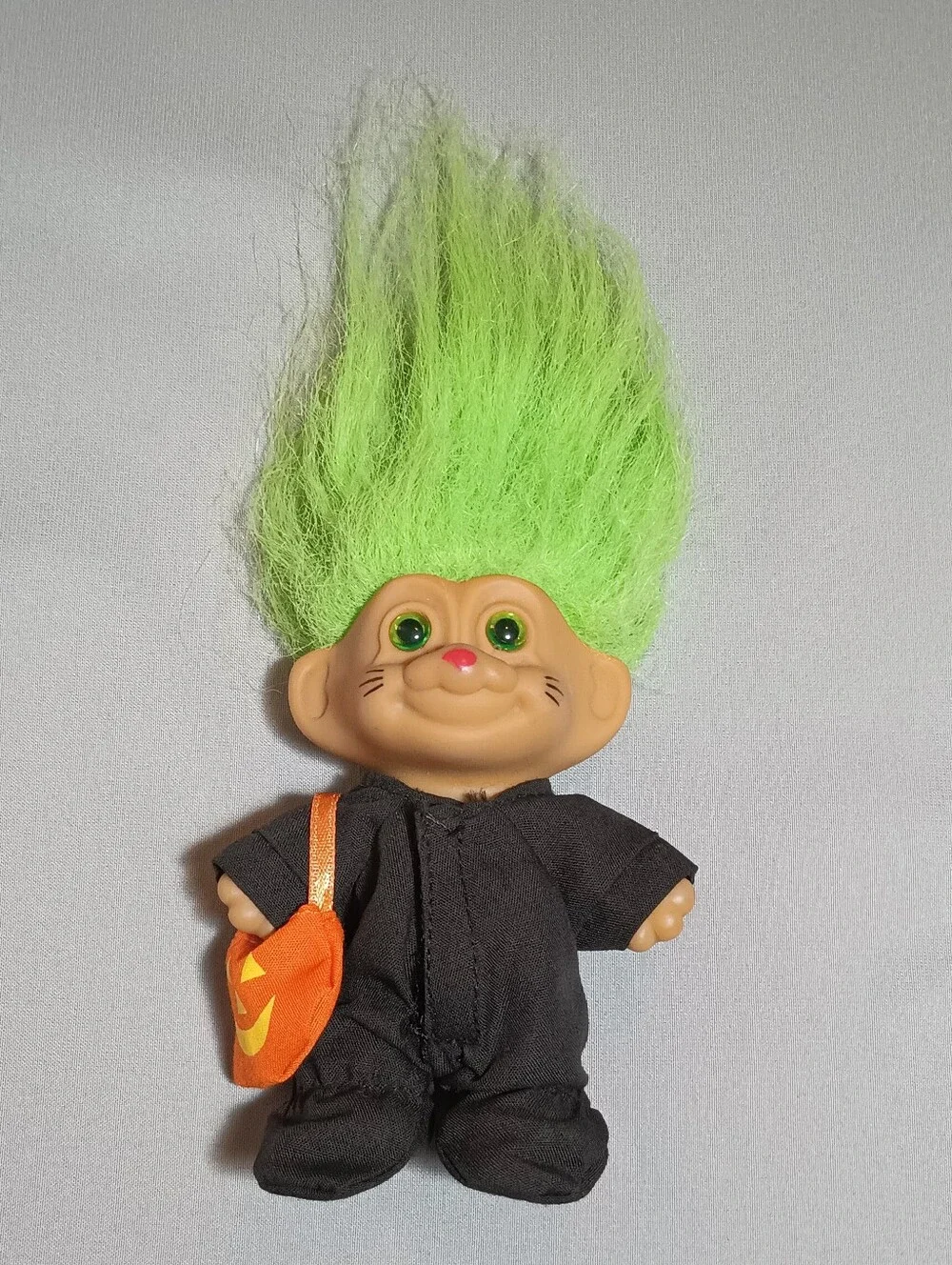 Russ Vintage Halloween Black Cat Troll Doll